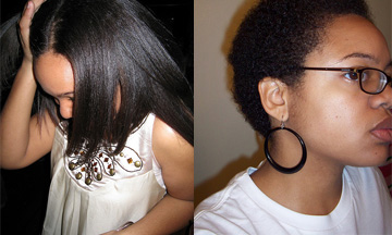  so have a 'TWA' (teeny weeny afro) when you cut your relaxed ends off